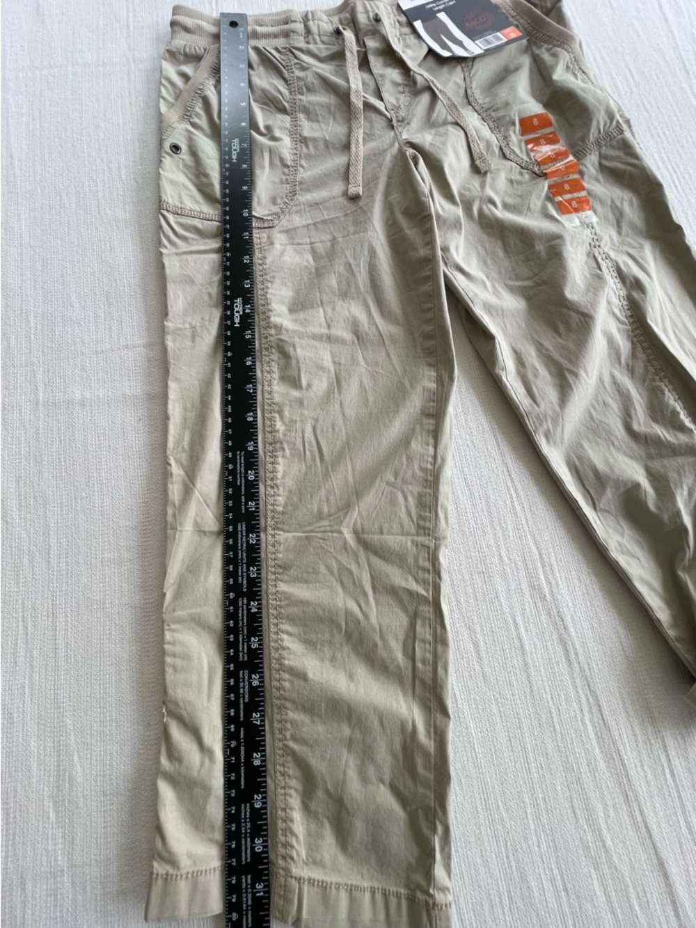 KHAKIS & COMPANY Classic Apparel Utility Convertable Length Capri Women Size 8 - Picture 10 of 16